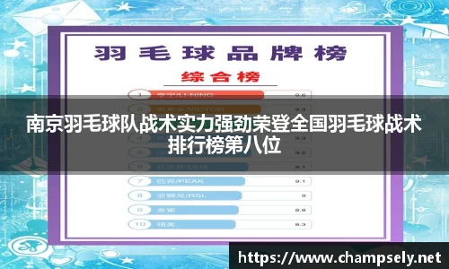 南京羽毛球队战术实力强劲荣登全国羽毛球战术排行榜第八位